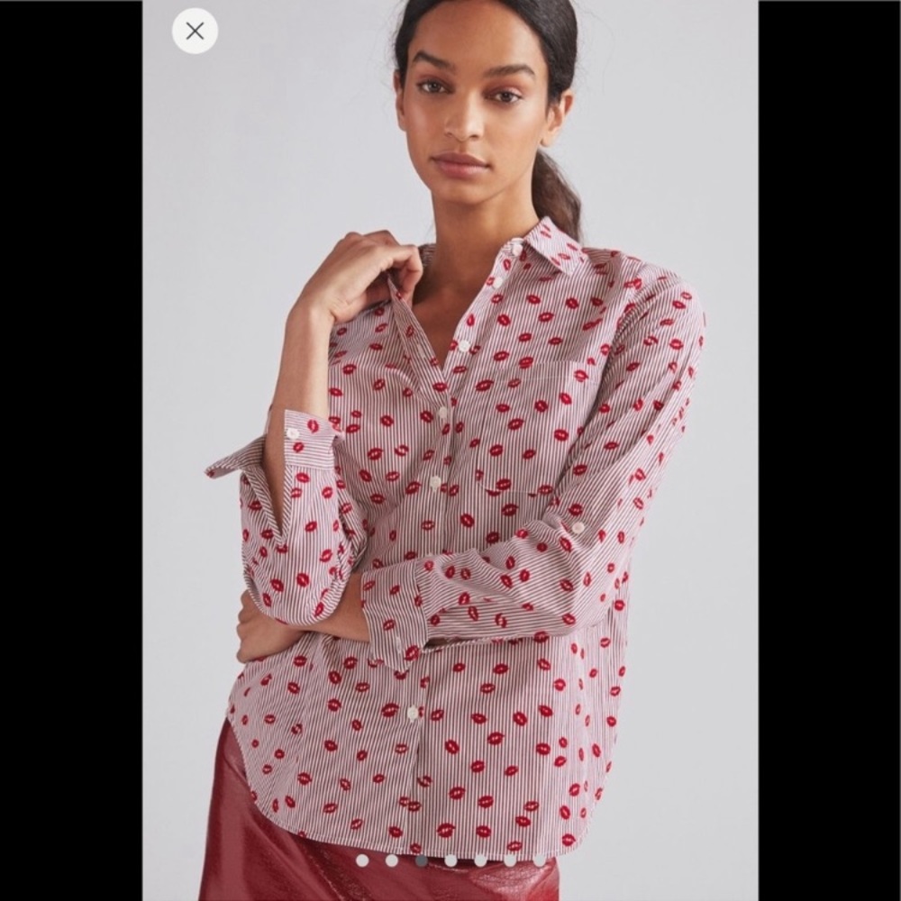 Anthropologie Maeve Classic Slim Buttondown NWT